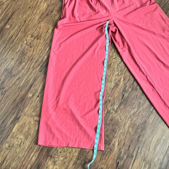 Halara NWT Wide Leg Athleisure Jumpsuit – Medium – Kapok Red - Picture 5 of 10